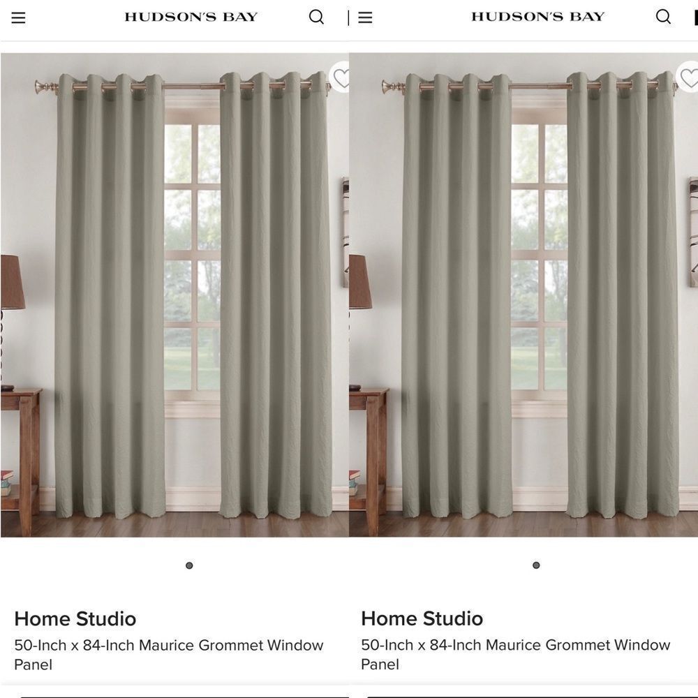 50-Inch x 84-Inch Maurice Grommet Window Panel